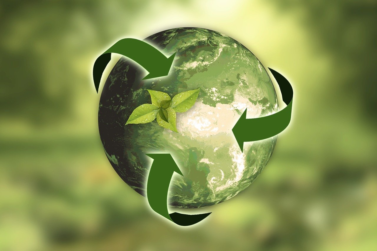 Picture of green earth - symbolic for sustainability